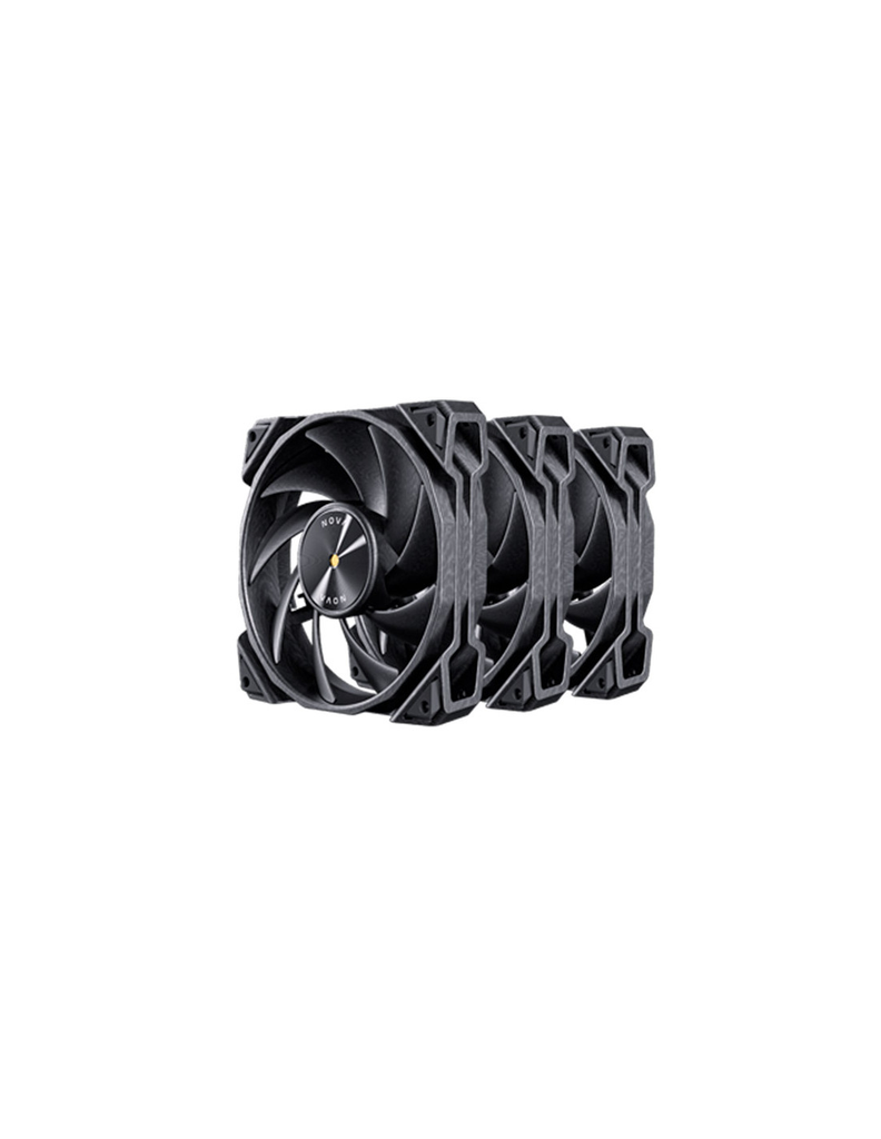 KIT 3 VENTILADORES AUXILIAR NOVA 120 NEGRO ANTEC
