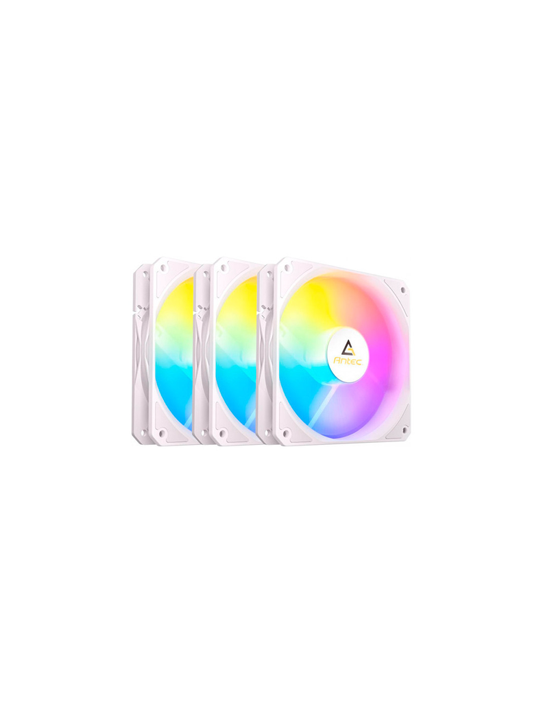 KIT 3 VENTILADORES AUXILIAR P12 A-RGB BLANCO ANTEC