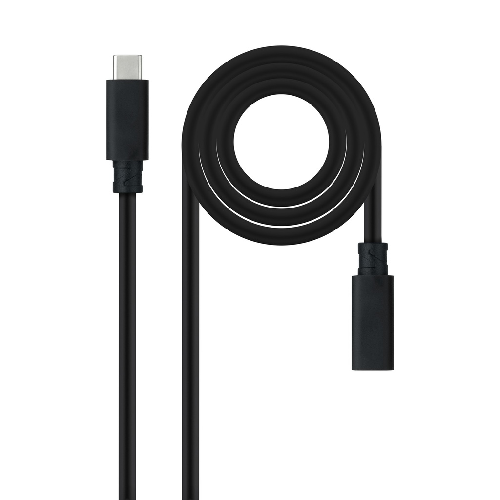 CABLE USB-C 3.2 Gen2x2 20Gbp 100W/5A, 4k/60Hz, USB-C/M-H 1.5 M NEGRO NANOCABLE