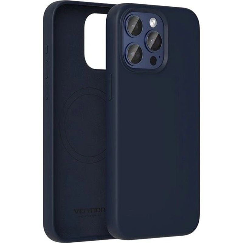 FUNDA SILICONA MAGSAFE IPHONE 14 AZUL MEDIANOCHE VENTION
