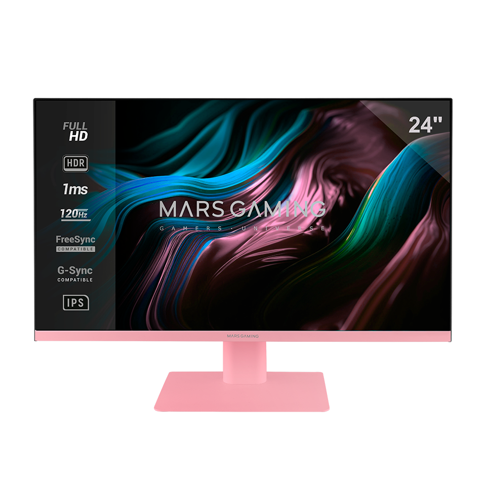 MONITOR GAMING MV-24 SLIM 24" ROSA MARS GAMING