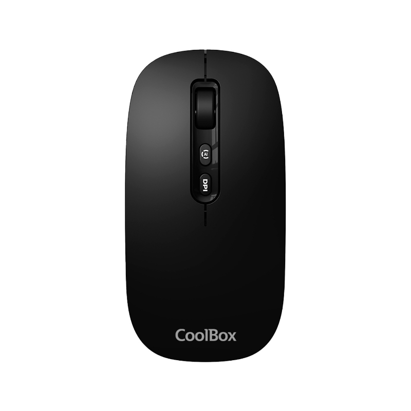 RATON OPTICO WIRELESS W02 IA NEGRO COOLBOX
