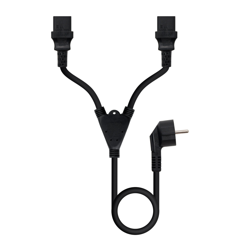 CABLE ALIMENTACION CEE7/M A 2xC13/H 3 M NANOCABLE