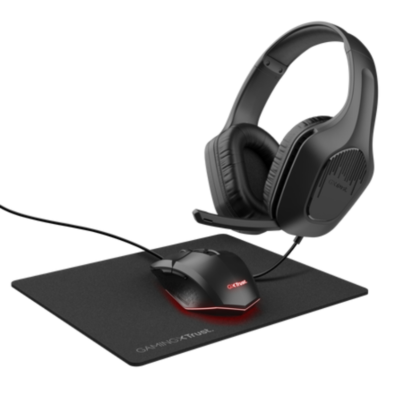 KIT GAMING GXT 790 TRIDOX RATON + AURICULAR + ALFOMRBILLA TRUST