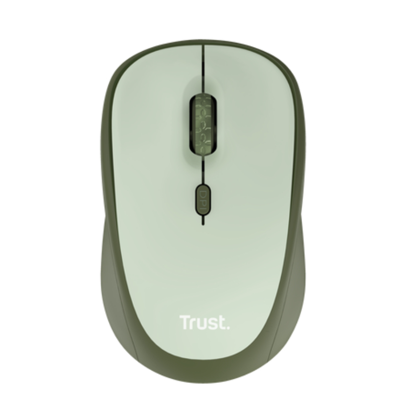 RATON OPTICO YVI+ WIRELESS SILENCIOSO VERDE TRUST