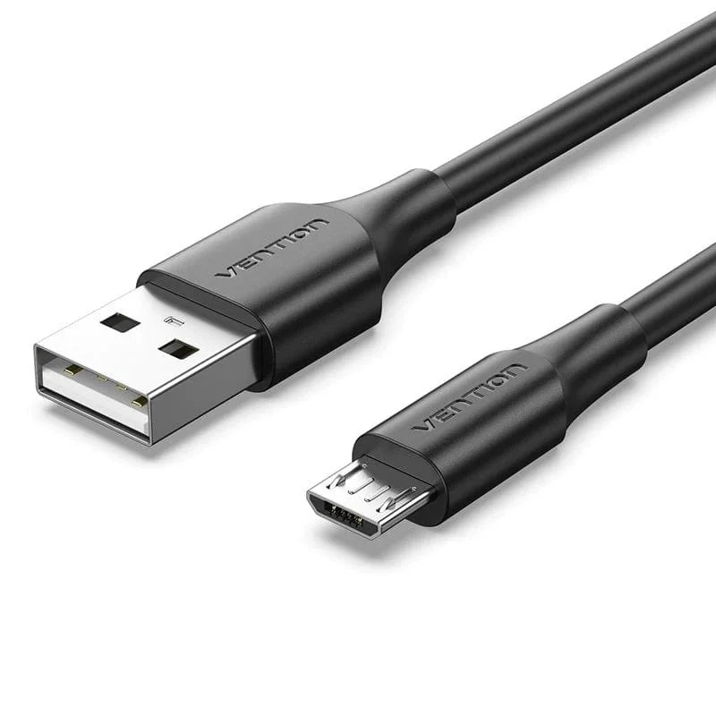 CABLE USB 2.0 A MICRO USB 0.5 M NEGRO VENTION