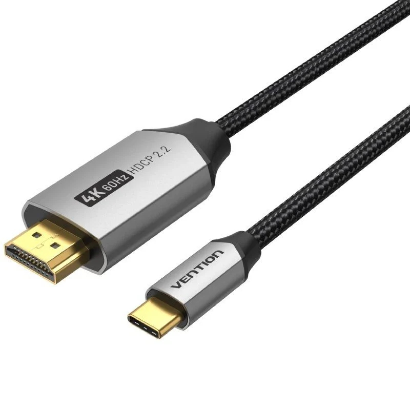 CONVERSOR USB-C A HDMI/M 4K 1.5 M NEGRO VENTION