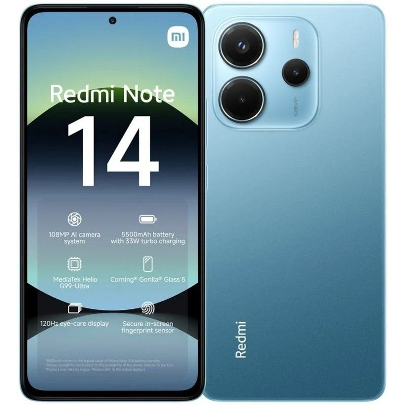 SMARTPHONE REDMI NOTE 14 (8+256GB) BLUE XIAOMI