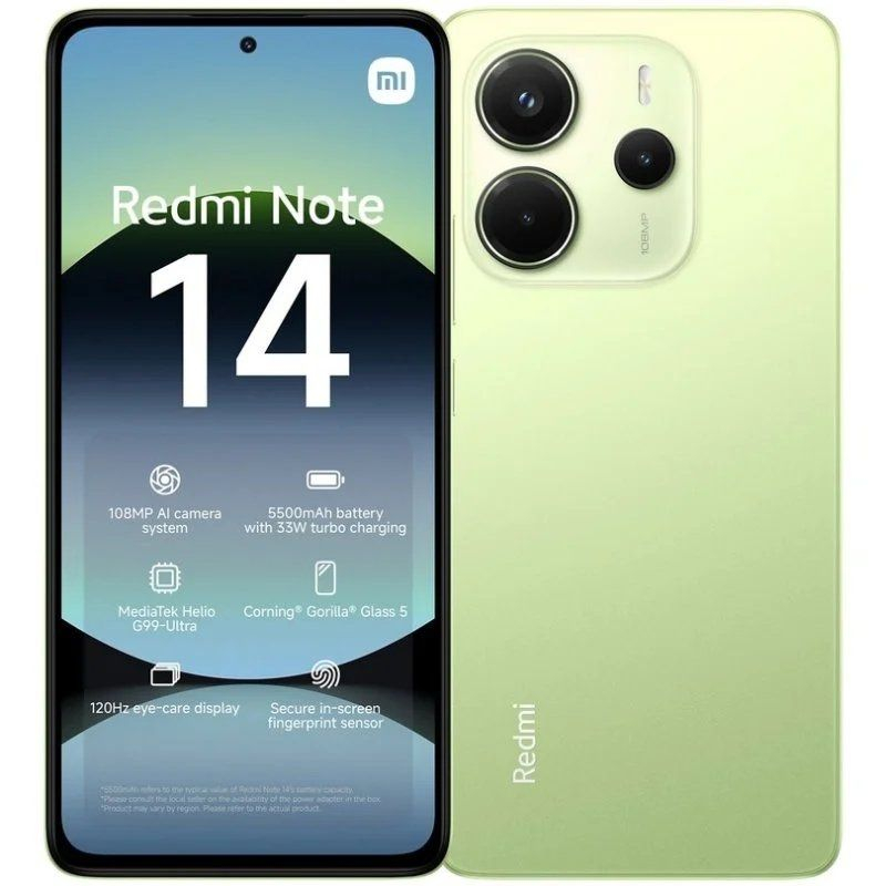 SMARTPHONE REDMI NOTE 14 (6+128GB) GREEN XIAOMI