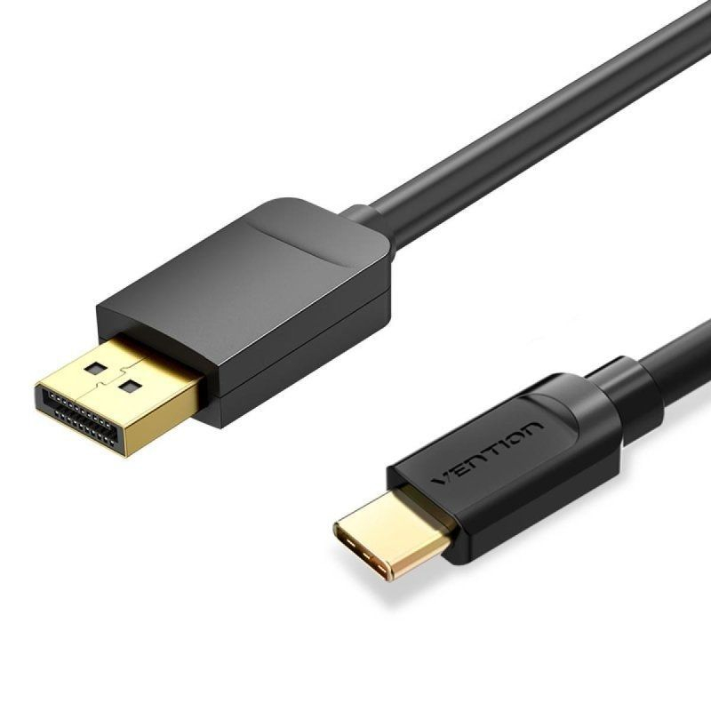 CONVERSOR USB-C/M A DISPLAYPORT/M 2 M NEGRO VENTION