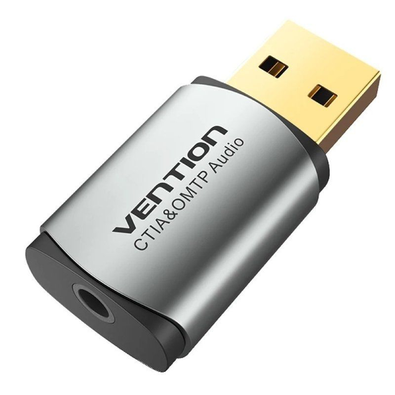 TARJETA SONIDO 2.1 USB/M A JACK 3.5/H NEGRO VENTION