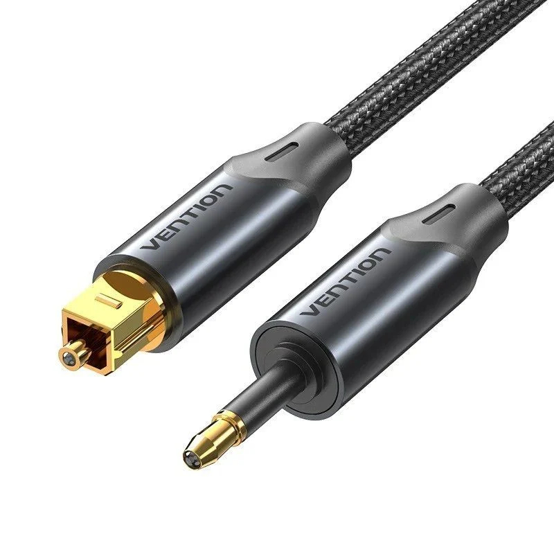 CABLE DE AUDIO DE FIBRA OPTICA TRENZADO 1 M NEGRO VENTION
