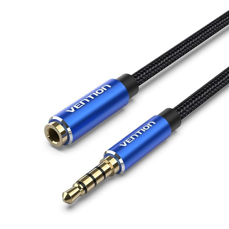 CABLE AUDIO ESTEREO JACK 3.5/M JACK 3.5/H 2 M AZUL VENTION