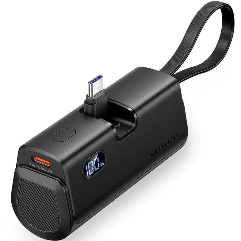 POWER BANK 4800mAh 22.5W WIRELESS NEGRO VENTION