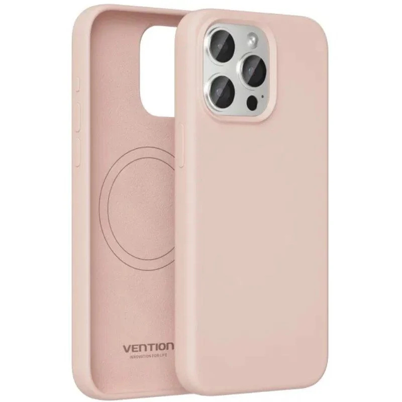 FUNDA SILICONA MAGSAFE IPHONE 14 PRO ROSA VENTION