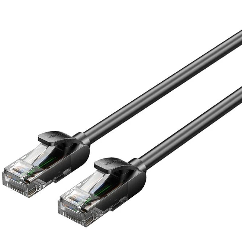 CABLE DE RED LATIGUILLO RJ45 CAT.5E UTP AWG26 30 M NEGRO VENTION