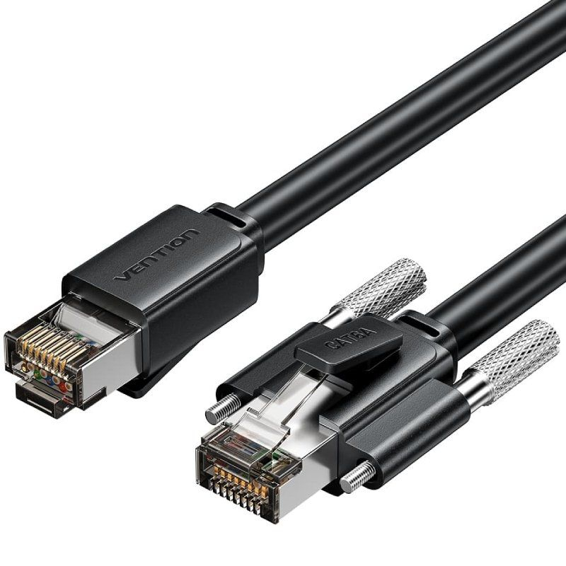 CABLE DE RED LATIGUILLO RJ45 CAT.6 SFTP AWG26 3 M NEGRO VENTION