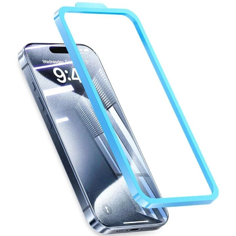 PROTECTOR PANTALLA CRISTAL TEMPLADO IPHONE 15 + HERRAMIENTA VENTION