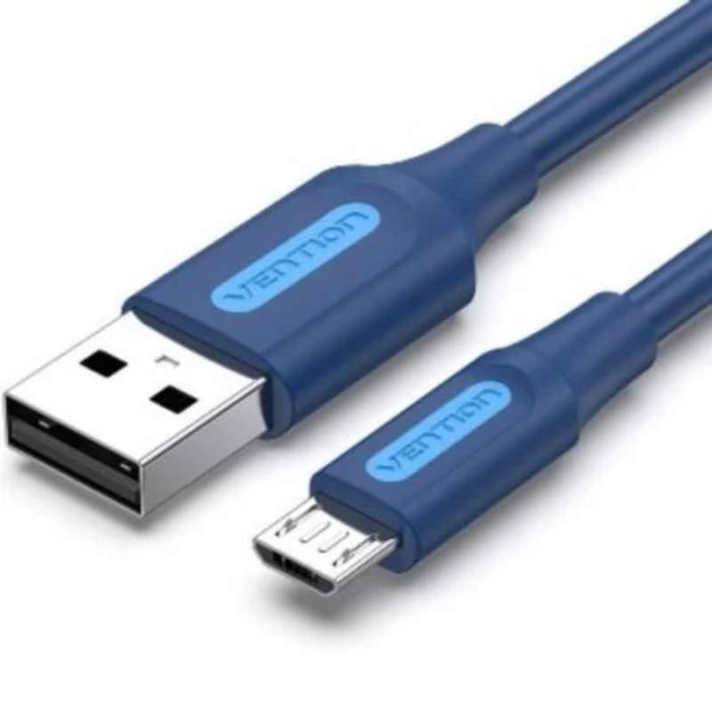 CABLE USB 2.0 A MICRO USB 1.5 M AZUL OSCURO VENTION