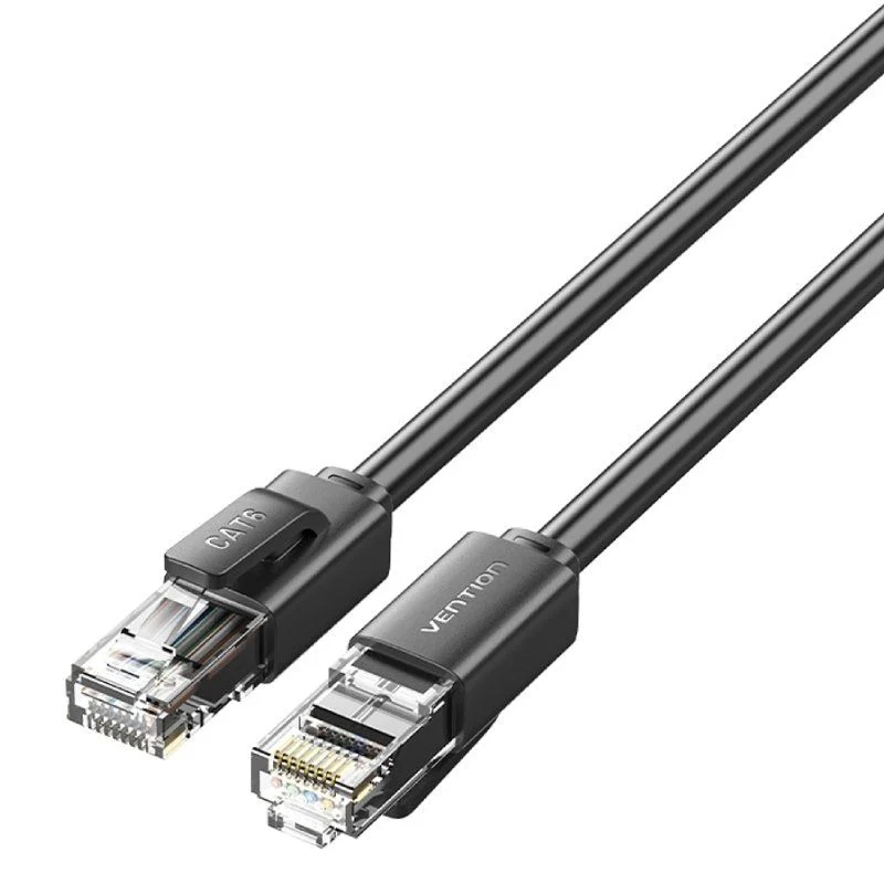 CABLE DE RED LATIGUILLO RJ45 UTP CAT6 AWG26 8 M NEGRO VENTION