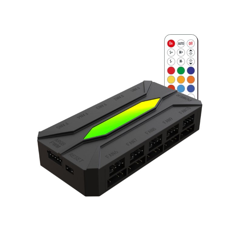 HUB VENTILADORES CAJA KO X-FHUB10 10 PORTS ARGB PWM KEEPOUT