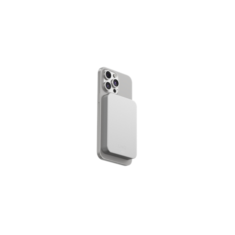 POWER BANK MAGNETICA WIRELESS 10000mAh PLATA LINQ