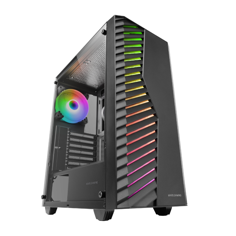 CAJA SEMITORRE ATX MC-VOLT ARGB NEGRO MARS GAMING