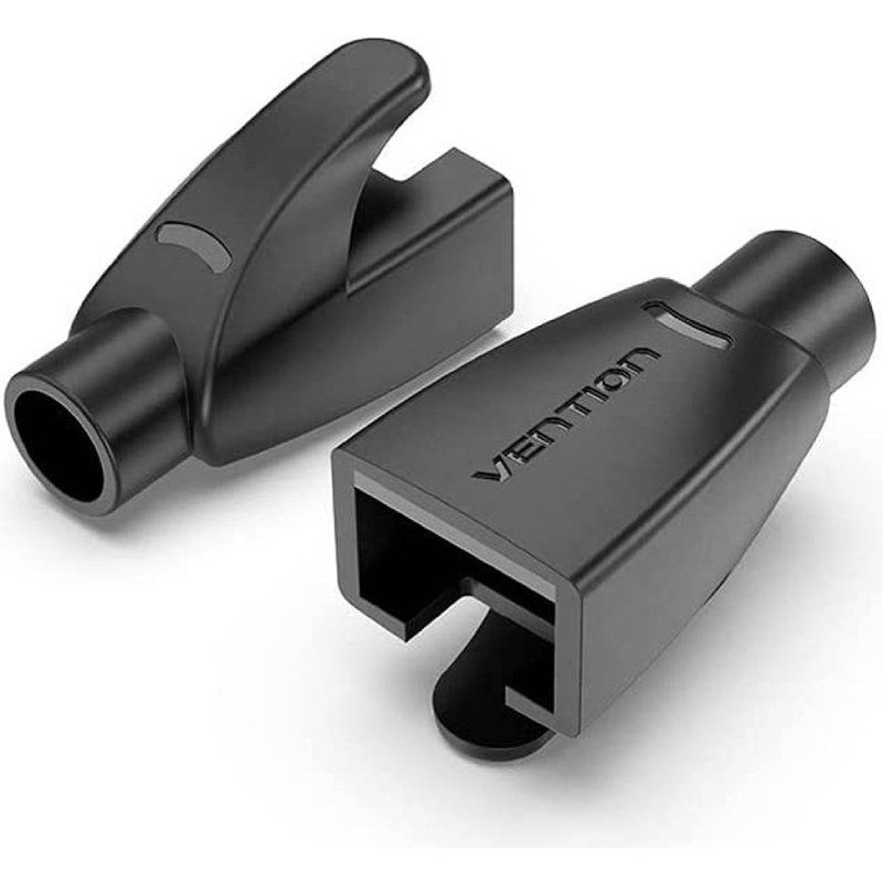 FUNDA PROTECTORA RJ45 (100 Und) NEGRO VENTION