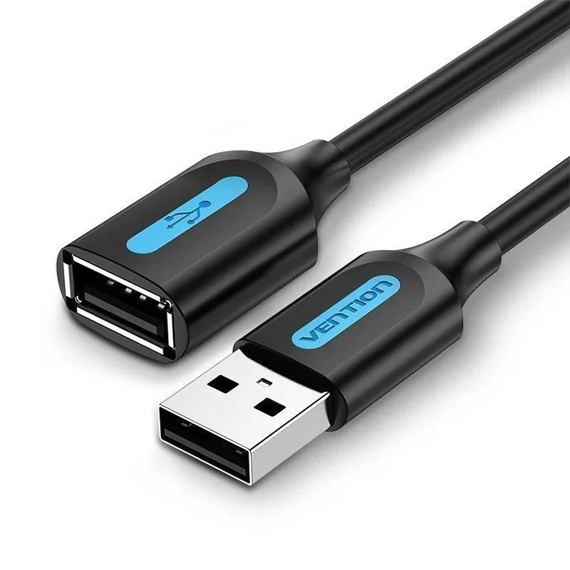 CABLE ALARGADOR USB 2.0 M/H 1 M NEGRO VENTION