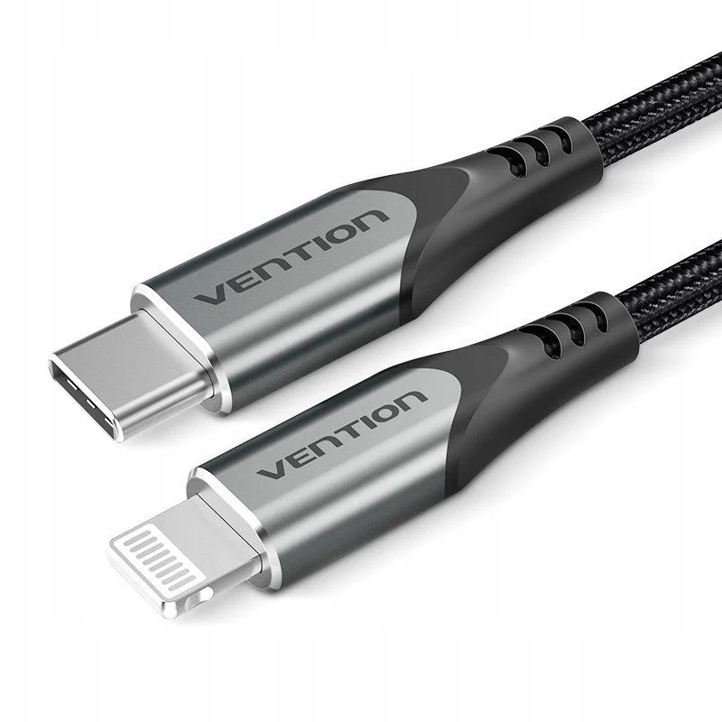 CABLE 2.0 USB-C A LIGHTNING 2 M GRIS VENTION