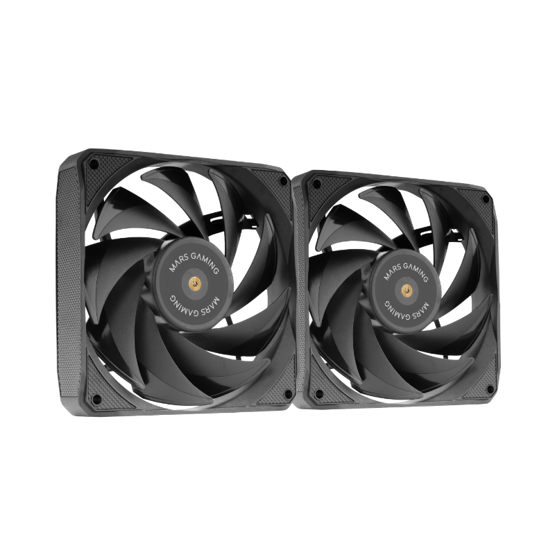 KIT 2 VENTILADORES AUXILIAR MFNCLX2 NEGRO MARS GAMING