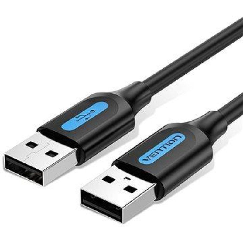 CABLE USB-A A USB-A M-M 0.25 M NEGRO VENTION