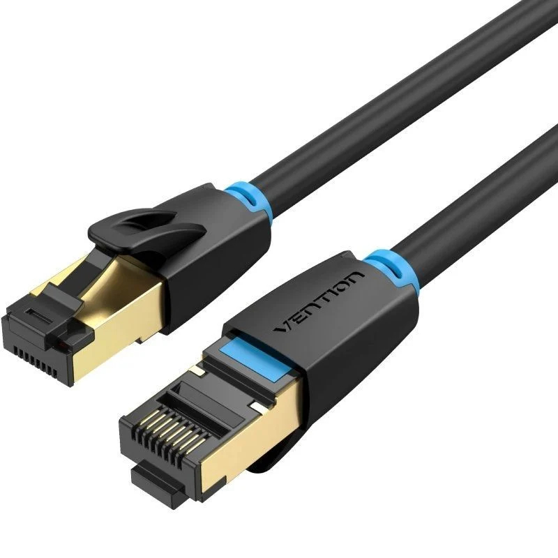 CABLE DE RED LATIGUILLO RJ45 CAT.8 SFTP AWG28 15 M NEGRO VENTION