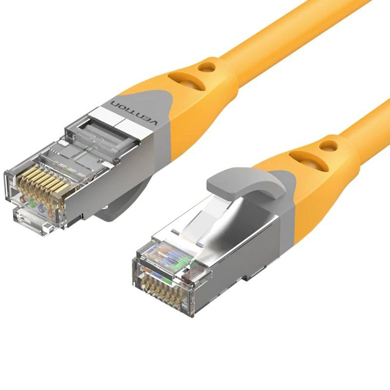 CABLE DE RED LATIGUILLO RJ45 CAT.6A SFTP AWG27 1.5 M AMARILLO VENTION