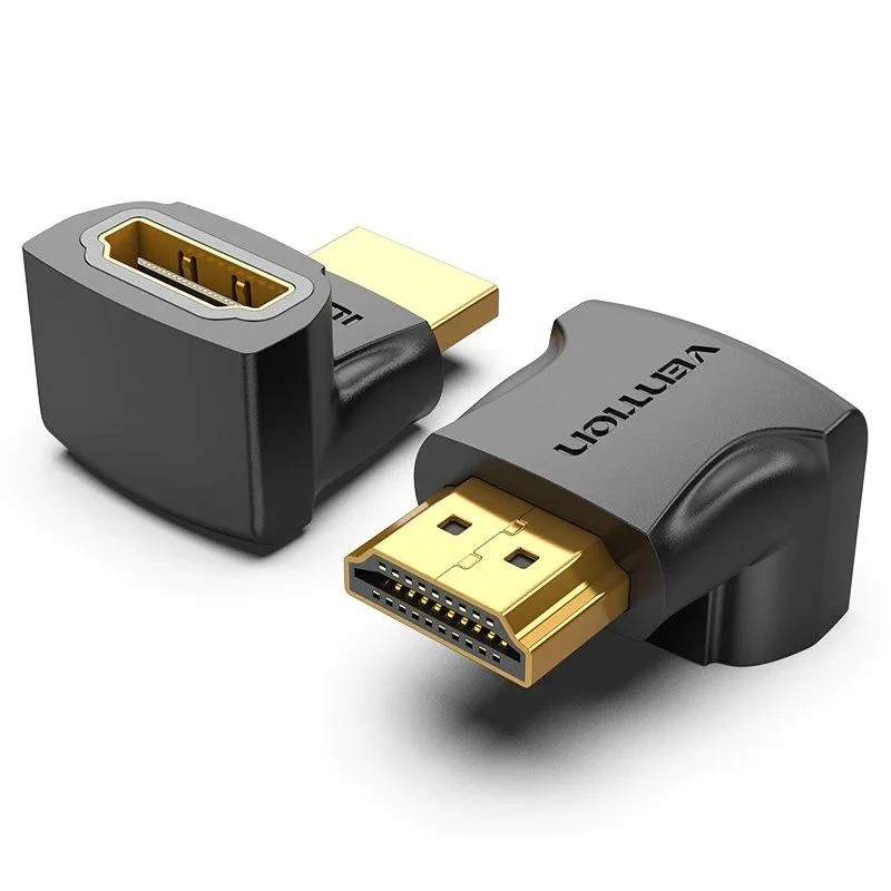 ADAPTADOR HDMI 4K 270º HDMI M/H NEGRO VENTION