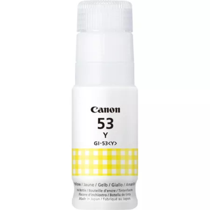 CARTUCHO BOTELLA TINTA AMARILLO GI-53 CANON