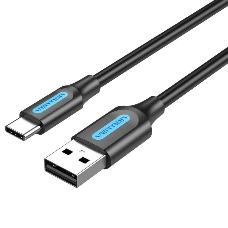 CABLE USB-A A USB-C 0.25 M GRIS VENTION