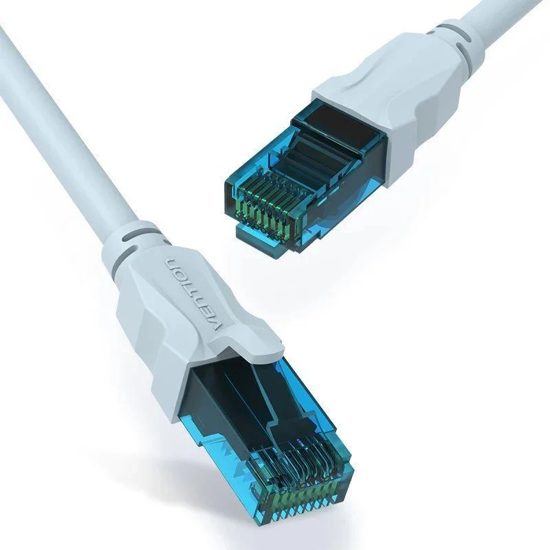 CABLE DE RED LATIGUILLO RJ45 CAT.5E UTP AWG26 0.75 M AZUL VENTION