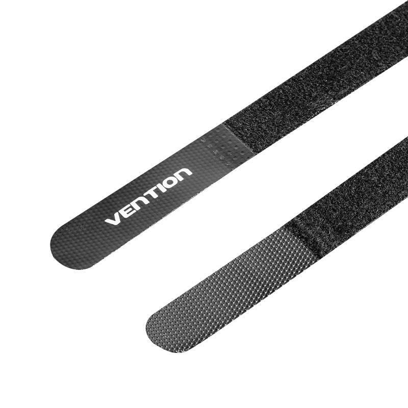 TIRA ORGANIZADORA CABLES FLEXIBLE 0.18 M NEGRO VENTION