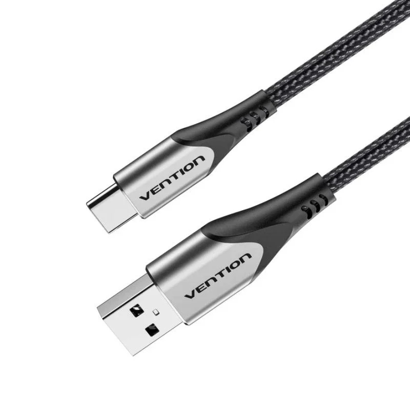 CABLE USB-A A USB-C M-M 2 M GRIS VENTION