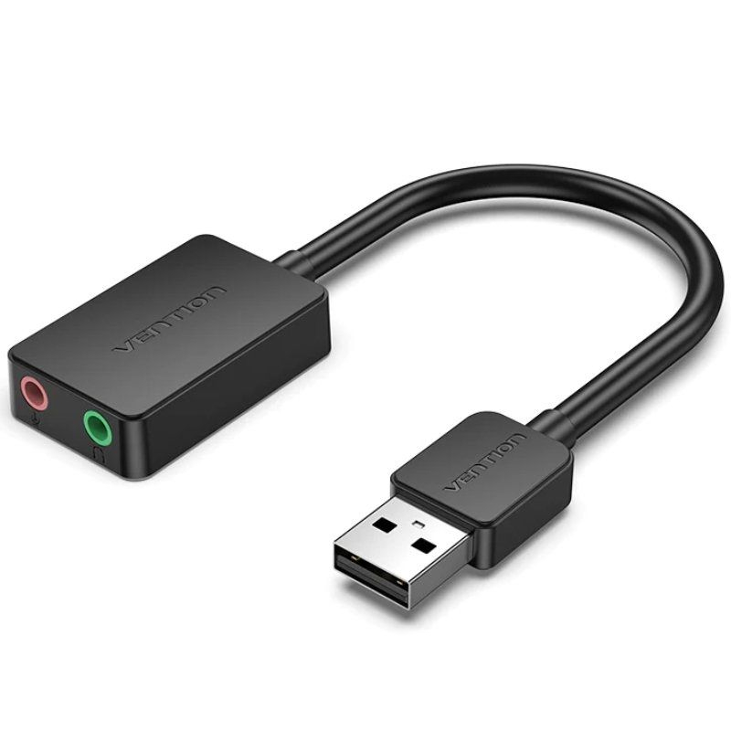 TARJETA SONIDO 2xJACK/H 2.1 NEGRO VENTION