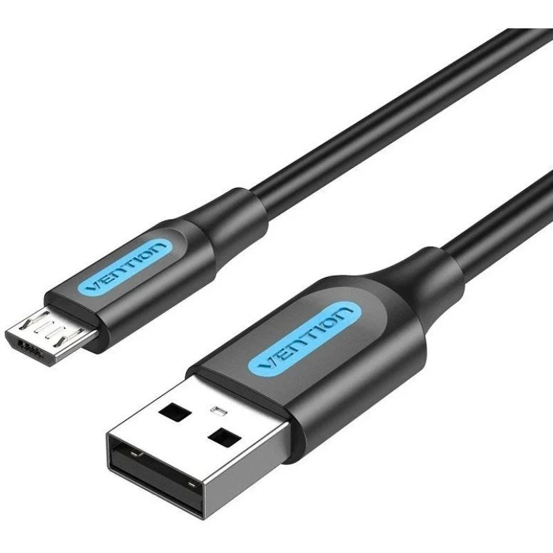 CABLE USB 2.0 A MICRO USB 1.5 M NEGRO VENTION