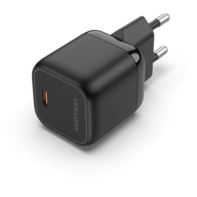CARGADOR PARED 30W USB-C 3A NEGRO VENTION