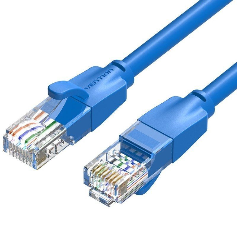 CABLE DE RED LATIGUILLO RJ45 UTP CAT6 AWG26 0.50 M AZUL VENTION