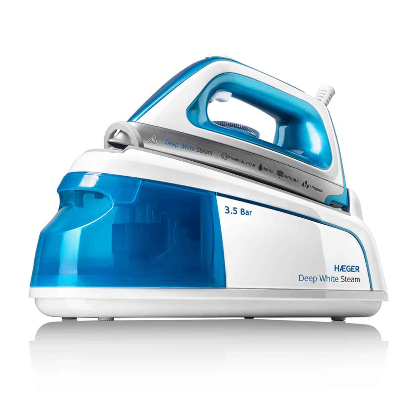 CENTRO DE PLANCHADO BLUE STEAM 2.200W AZUL/BLANCO HAEGER