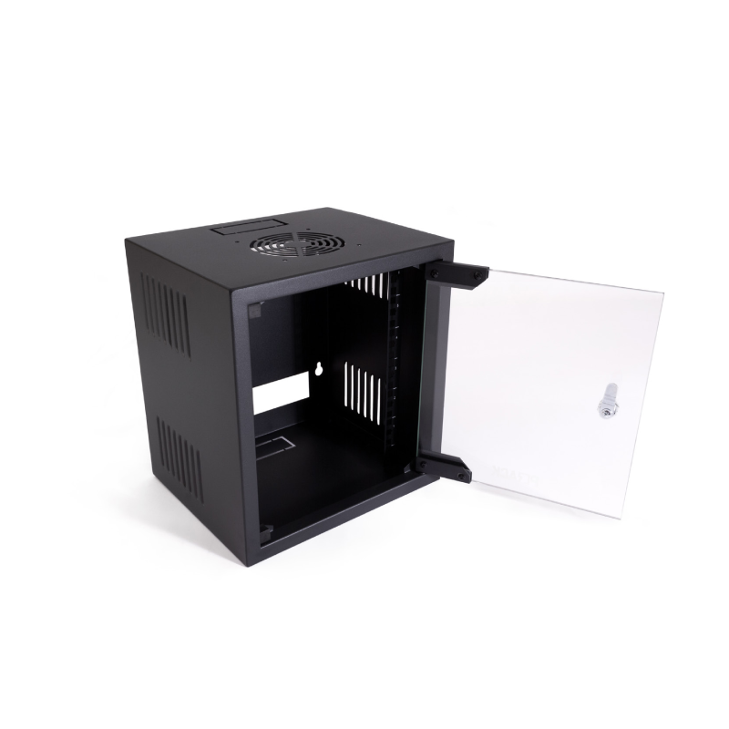 ARMARIO MURAL RACK 10" 6U 310x260x340 PUERTA DE CRISTAL PC RACK