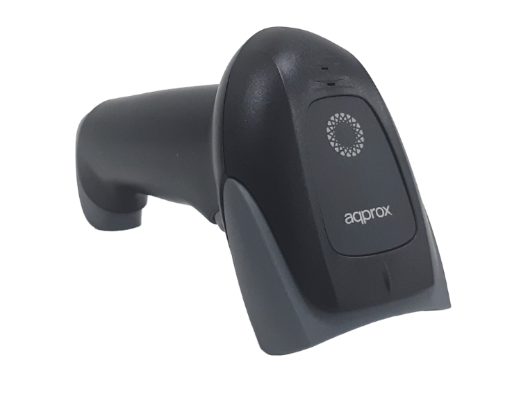 LECTOR CODIGO BARRAS LASER INALAMBRICO 2D APPLS22WS NEGRO APPROX