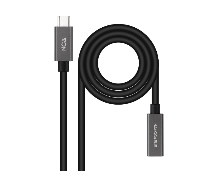 CABLE USB-C 3.2 GEN2x2 20Gbps 3A 4K USB-C/M USB-C/H 2 M NEGRO NANOCABLE