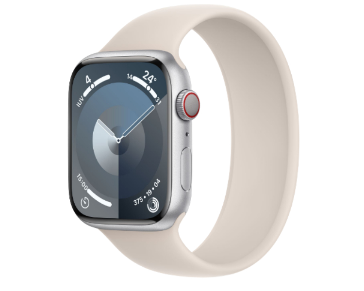APPLE WATCH SERIES 9 CAJA ALUMINIO GPS+CELL 45mm CORREA DEPORTIVA LOOP STARLIGHT