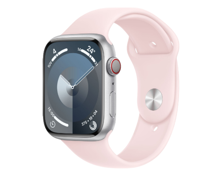 APPLE WATCH SERIES 9 CAJA ALUMINIO GPS 45mm CORREA DEPORTIVA LIGHT PINK M/L